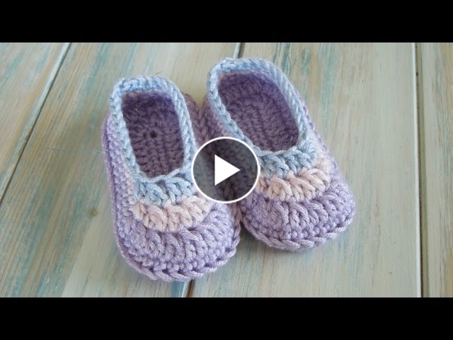 (crochet) How To Crochet Simple Baby Booties Yarn Scrap