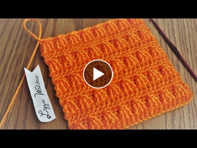 Crochet front post treble cluster Stitch idea for
