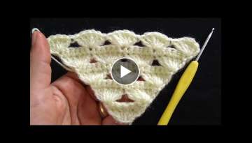 Crochet a Tringle Shawl | Easy Way Crochet a Tringle Shawl | Easy Way