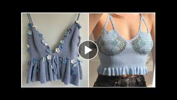 Very impressive And Gorgeous Crochet Kintted Handmade Partten Tops And Blouse Design For Women