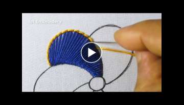 Exclusive Hand Embroidery New Buttonhole Stitch Varieties Color Combination Amazing Flower Design...