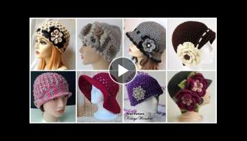 Crochet Stiffy Cord Stitch Cap - Hand Crochet Woolen Caps For Women's