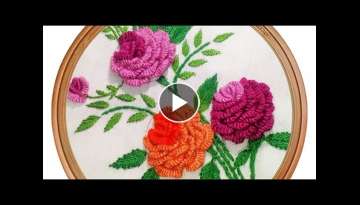 Brazilian Embroidery Pattern | Rose Embroidery Brazilian Embroidery Pattern | Rose Embroidery