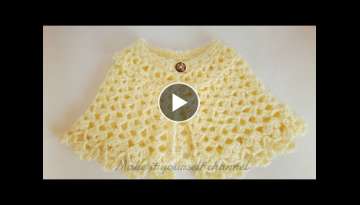 How to crochet an open Round Poncho