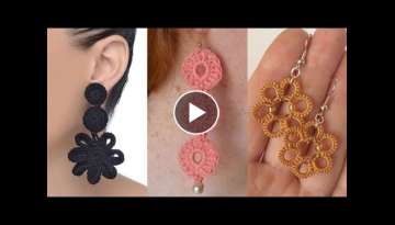 elegant and trendy crochet earrings designs and pattern for girls with new fashion