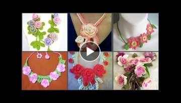 Elegent Stylish Latest Crochet Necklace design & Patterns