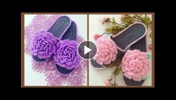 Unique And Amazing Crochet Colorful Slippers Design