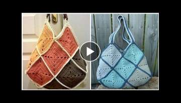 Super stylish and amazing new crochet fancy hand bags designing ideas