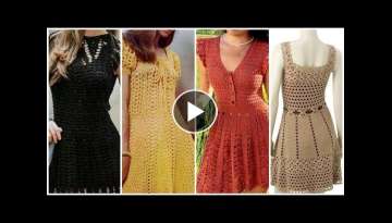 Extremely beautiful & attractive crochet Vintage casual wear shirts Frocks - Skater Dresses Desig...