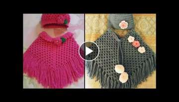 Outstanding crochet poncho for little girls - latest collection of 2022