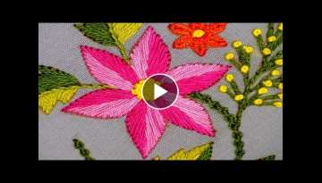 How to Cute Flower with a Variety of Threads in Just few Minutes!