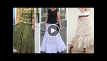 Crochet homecoming skirts dresses design and Ideas-Knitted Patterns for girls