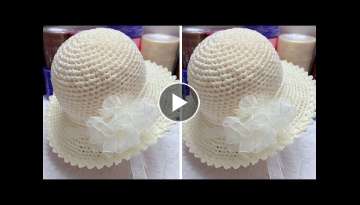 Beautiful Ribbon Fisherman Crochet Hat - Awesome Crochet Summer Hat Tutorial
