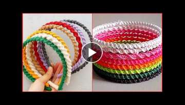 Latest Stylish Crochet Hair Accsseries & Crochet Bangels & Headband design ideas