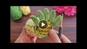 Wow! How to make an eye catching pineapple looking crochet room fragrance incense. make, sell, gi...