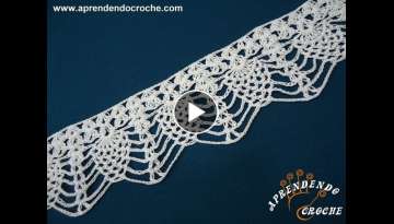 Barrado de Croche Abacaxi - Aprendendo Croche