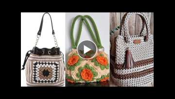 elegant and trendy crochet hand bags designs and pattern for girls