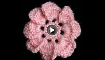 Crochet : Flor de 8 petalos