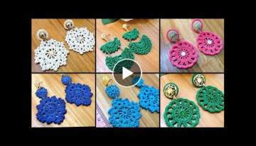 Stuninng Hand Work Crochet Lightweight Earring's Design ideas/Crochet Party Wear Earring's2022