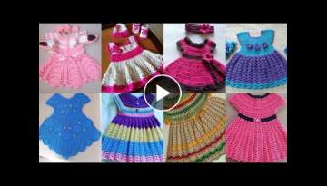 The most beautiful knitted baby girl dress models /the newest hand knitted children's dress sampl...