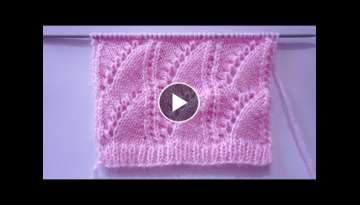 Pretty Knitting Stitch Pattern For Ladies Sweater And Cardigan