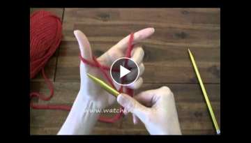 How to Cast on - Long tail cast on - Online Knitting Tutorials for Beginners