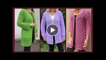 Today's Running And Trending Stylish Crochet Cardigan /Sweater Design