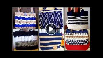 Very Impressive & Stylish Crochet Shoulder Bag/Handbag & Purse Design Ideas/
