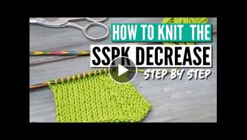 How to knit SSPK - a neater left-leaning decrease (+ slow-mo)