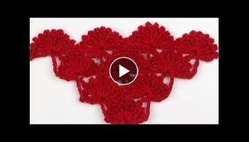 Crochet: Punto Abanico en V 