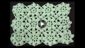 Crochet : Flores en Relieve Continuas