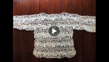 Crochet y Horquilla : Elegante Bluson. Parte 1