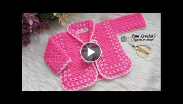 TREND In one piece, KNIT the easiest and most beautiful coat from YouTube to Crochet for beginner...