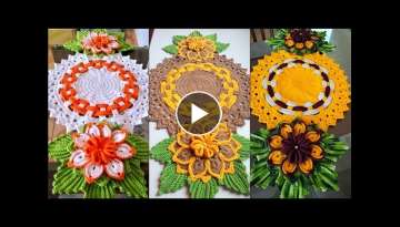 HighClass Flower Decorative Crochet Dining Table Runner & Table Cloths design ideas