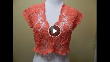 Bolero Crochet Primavera parte 1 de 2