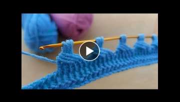 Those who see two skewers think that the tunisian openwork knitting pattern How to tunisian croch...