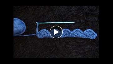How to Crochet a Border Edging / Trim Stitch Pattern