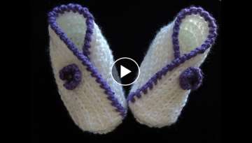 Crochet : Zapatito de bebe # 2. Parte 1 de 3