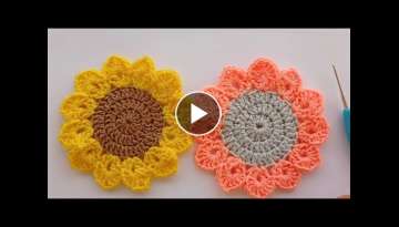 crochet coaster/crochet motif