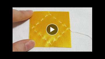Super Easy Ribbon Flower Making Tutorial - Hand Embroidery - Amazing Sewing Tricks - Sewing Hack