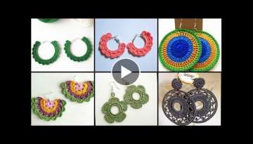 Very Stylish & Latest Lighrweight Crochet Party Wear Earring's Design Ideas For Ladies