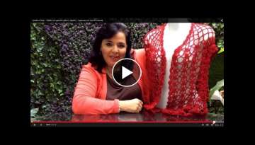TEJE CHALECO ROJO (KNITTED VEST WITH ENGLISH SUBTITLES) - Crochet facil y rapido