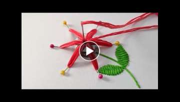 Amazing Hand Embroidery flower design trick |Very Easy & Simple Hand Embroidery flower design ide...