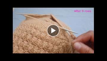 V- Shape Neck Knitting | Double Border | Sui se bnd hone wala neck