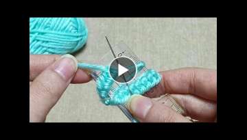 Amazing Woolen Flower Idea using Scale - Hand Embroidery Design Trick