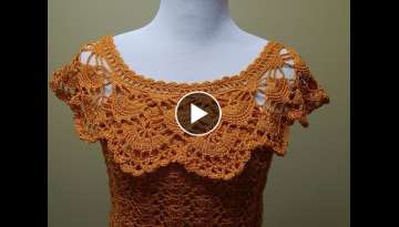 Blusa Crochet para Verano