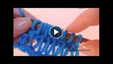 Tunisian Crochet: Drop Stitch