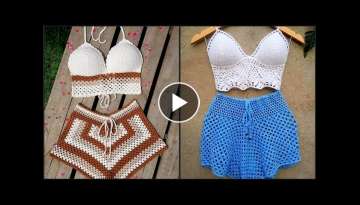 New Arrival Summer Casual Crochet Bikni Set/Crochet Outing & Summer Dresses