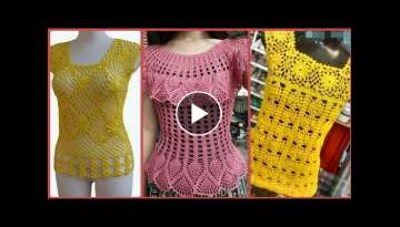 Most Beautiful & Stylish Hand Made Crochet Tunic Blouses//Top Designs Collections 2022-23