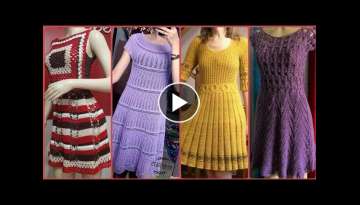 Latest & Stylish Hand Made Crochet Mini Frocks Designs Collections 2022